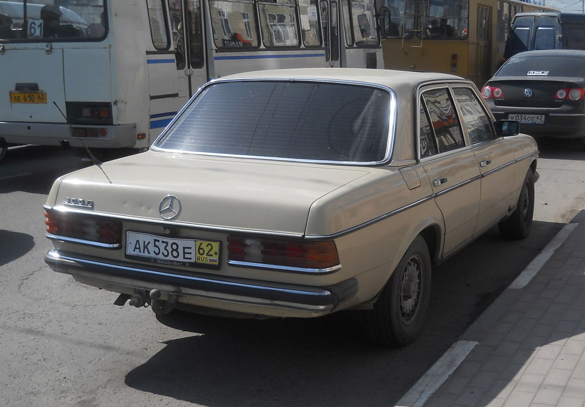 Рязанская область, № АК 538 Е 62 — Mercedes-Benz (W123) '76-86