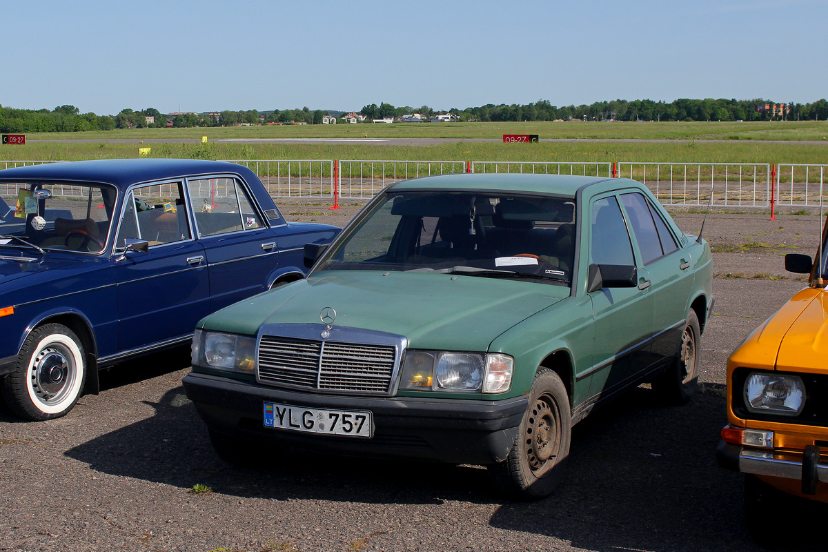 Литва, № YLG 757 — Mercedes-Benz (W201) '82-93; Литва — Retro mugė 2023