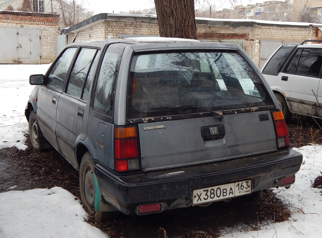 Самарская область, № Х 380 ВА 163 — Honda Civic (3G) '83-87
