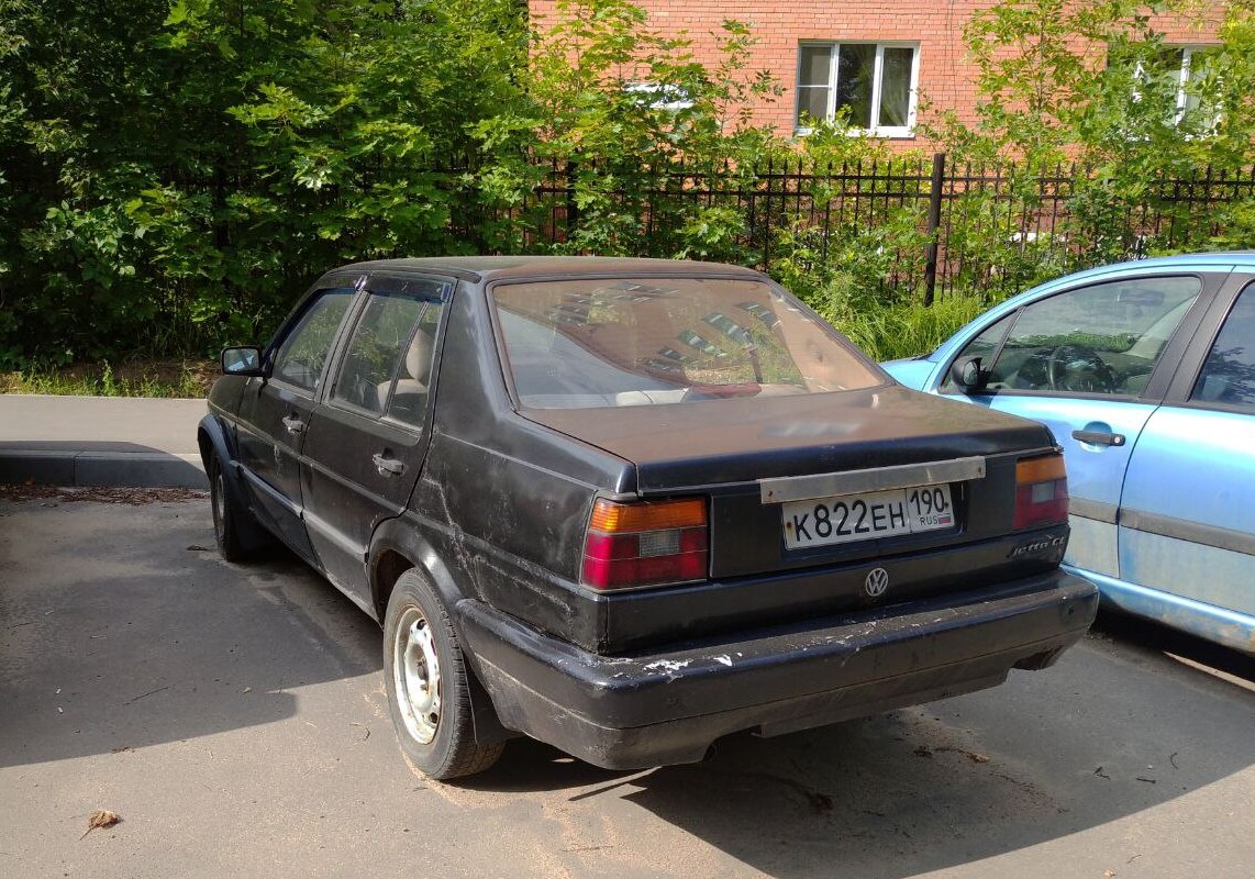 Московская область, № К 822 ЕН 190 — Volkswagen Jetta Mk2 (Typ 16) '84-92