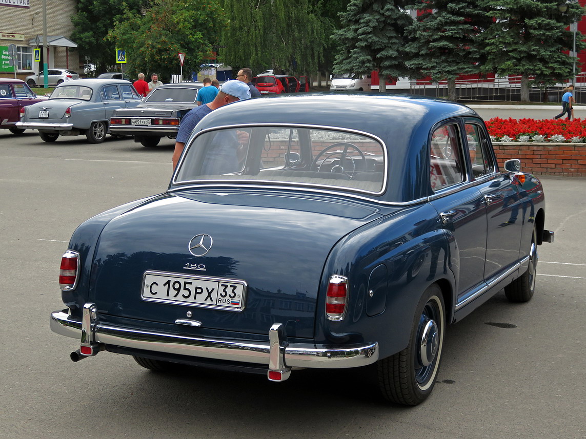 Марий Эл, № С 195 РХ 33 — Mercedes-Benz (W180) '54-59; Марий Эл — Новый Торъял. Выставка ретро-автомобилей 2023