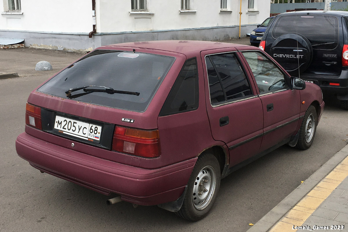 Тамбовская область, № М 205 УС 68 — Hyundai Pony (X2) '1989–94