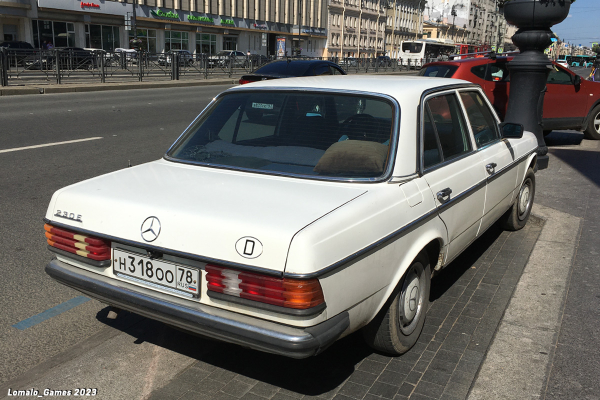 Санкт-Петербург, № Н 318 ОО 78 — Mercedes-Benz (W123) '76-86