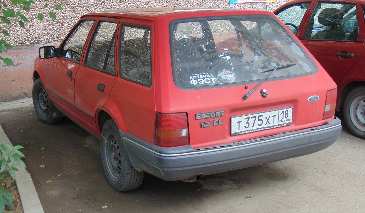 Удмуртия, № Т 375 ХТ 18 — Ford Escort MkIV '86-92