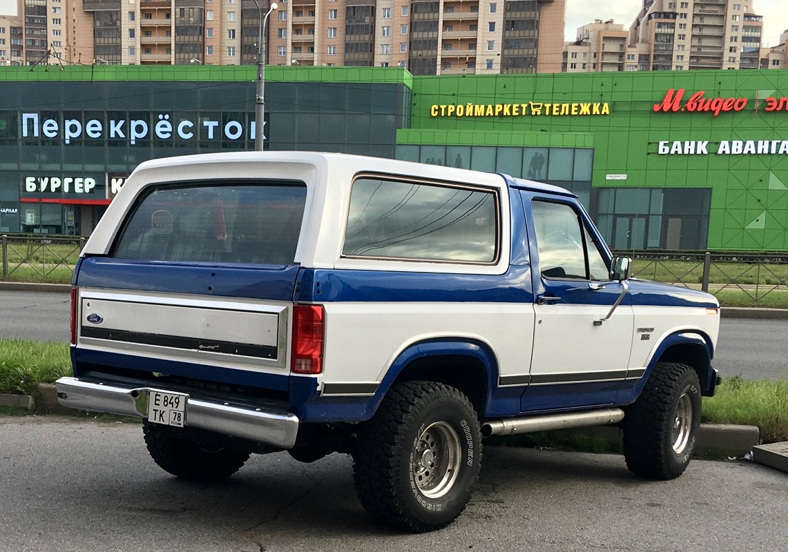 Санкт-Петербург, № Е 849 ТК 78 — Ford Bronco (3G) '80-86