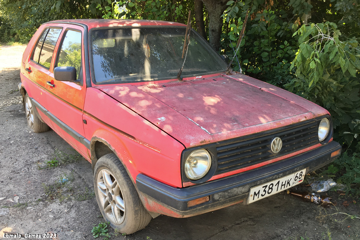 Тамбовская область, № М 381 НК 68 — Volkswagen Golf (Typ 19) '83-92