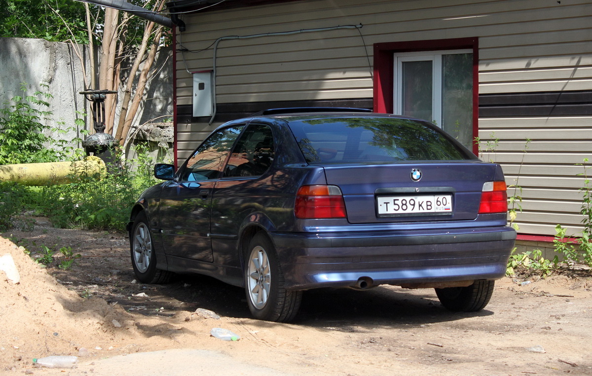Псковская область, № Т 589 КВ 60 — BMW 3 Series (E36) '90-00