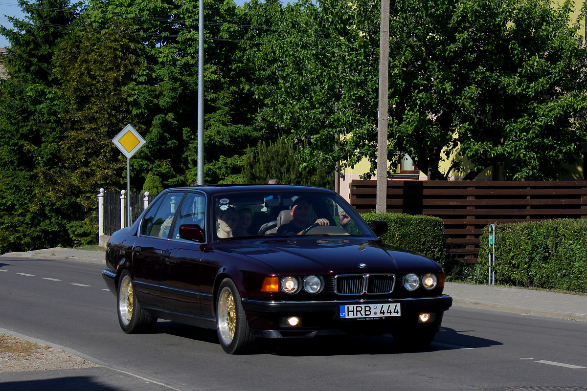 Литва, № HRB 444 — BMW 7 Series (E32) '86-94; Литва — Laiko ratai 2023