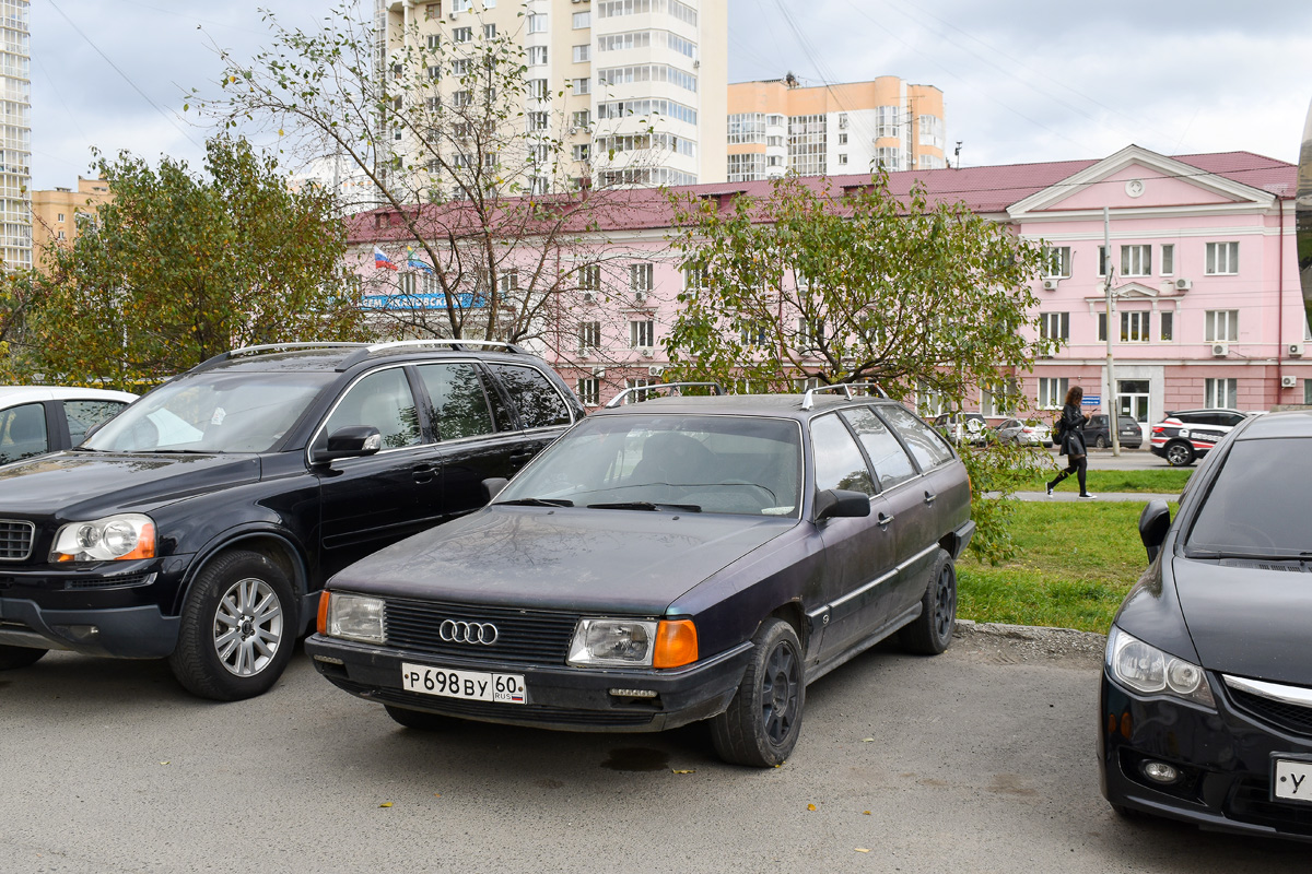 Псковская область, № Р 698 ВУ 60 — Audi 100 Avant (C3) '82-91