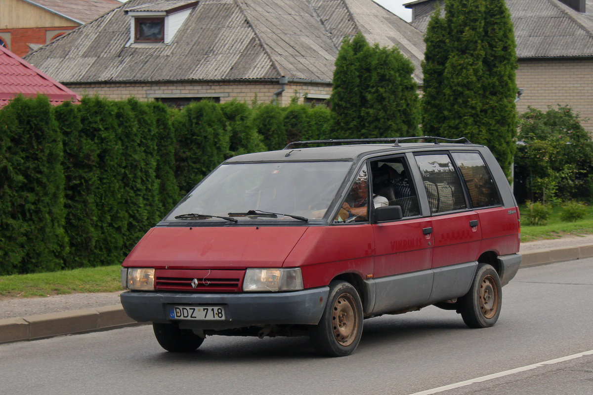 Литва, № DDZ 718 — Renault Espace (1G) '84-91