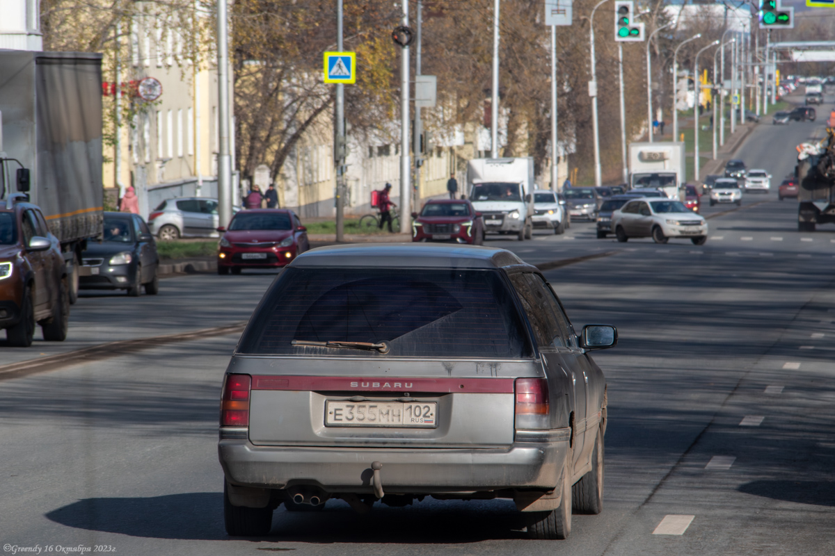 Башкортостан, № Е 355 МН 102 — Subaru Legacy '89-93