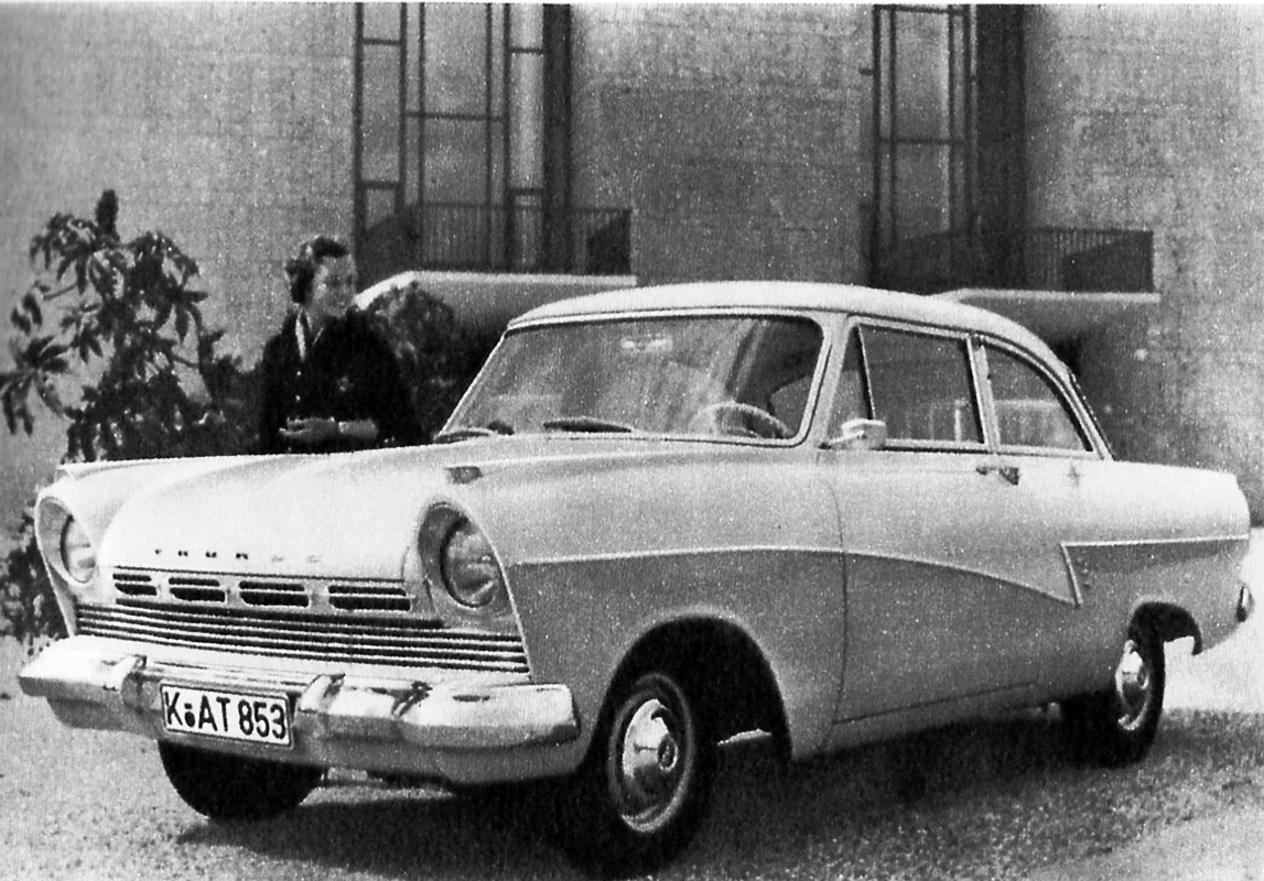Германия, № K-AT 253 — Ford Taunus 17M (P2) '57-60; Германия — Старые фотографии