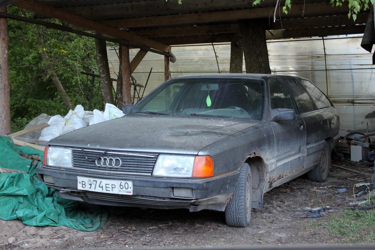 Псковская область, № В 974 ЕР 60 — Audi 100 Avant (C3) '82-91