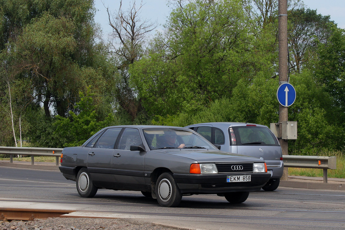 Литва, № EKM 858 — Audi 100 (C3) '82-91