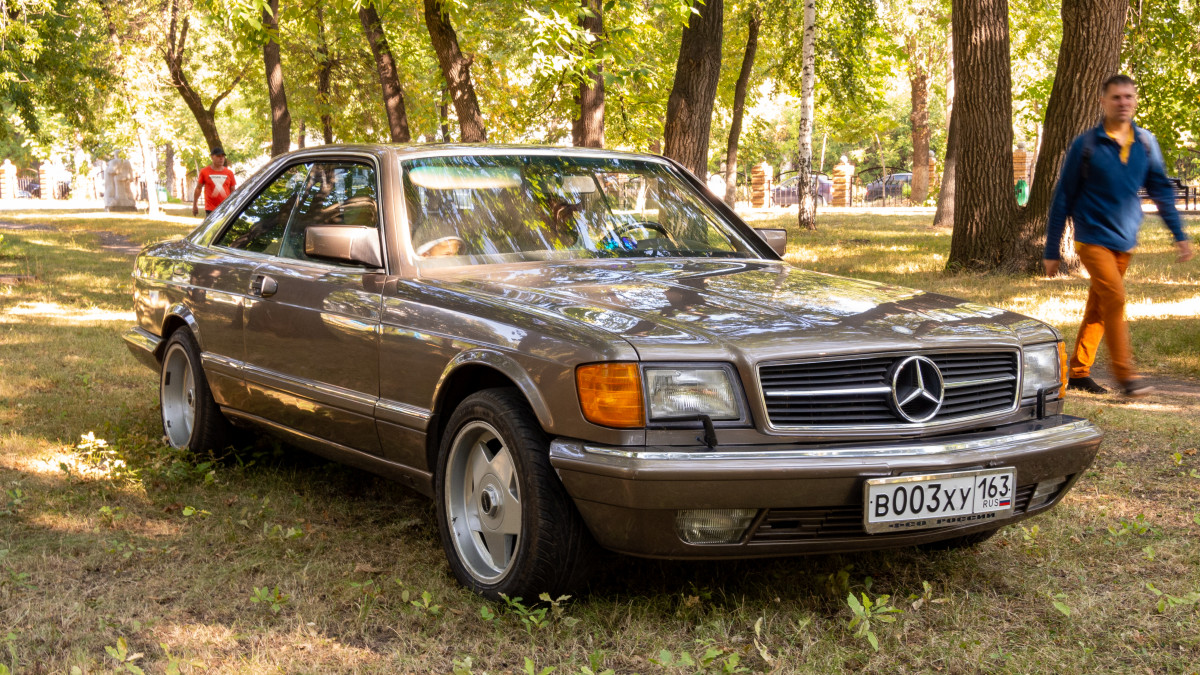 Самарская область, № В 003 ХУ 163 — Mercedes-Benz (W126) '79-91; Самарская область — Выставка ретро-автомобилей 3 сентября 2022 г.