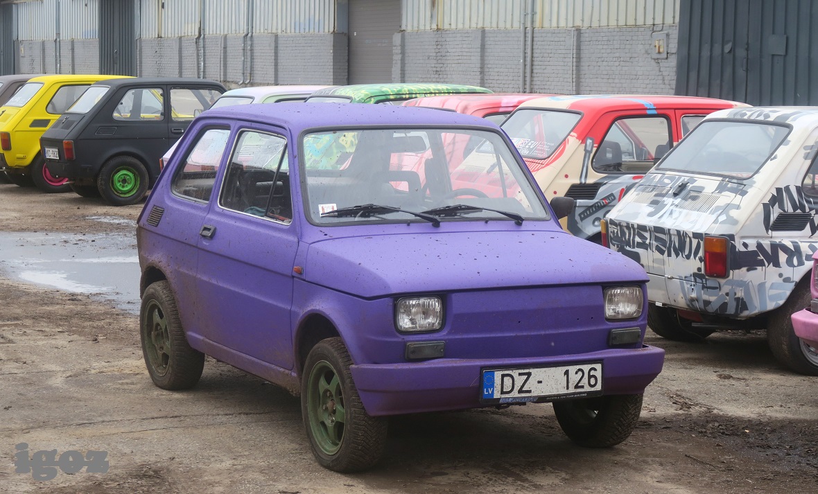 Латвия, № DZ-126 — Polski FIAT 126p '73-00