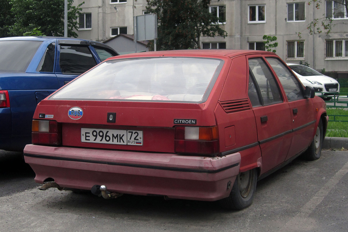 Тюменская область, № Е 996 МК 72 — Citroën BX '82-94