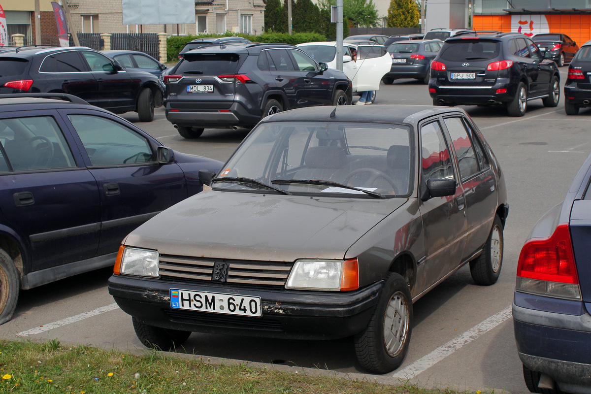 Литва, № HSM 640 — Peugeot 205 '83-98