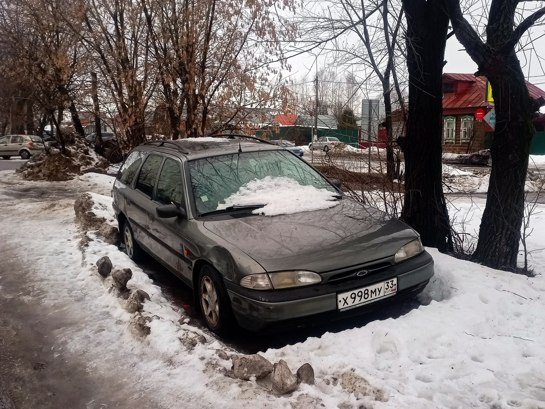 Владимирская область, № Х 998 МУ 33 — Ford Mondeo (1G) '92-96