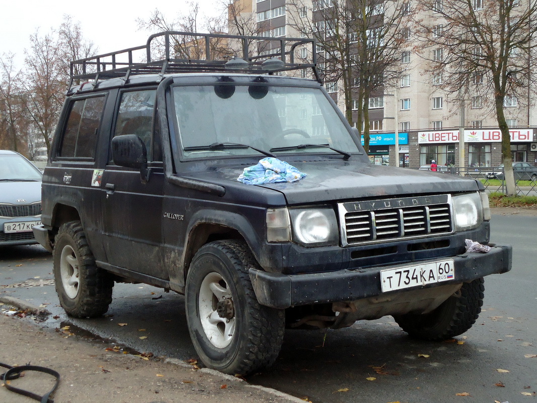 Псковская область, № Т 734 КА 60 — Hyundai Galloper '91-97