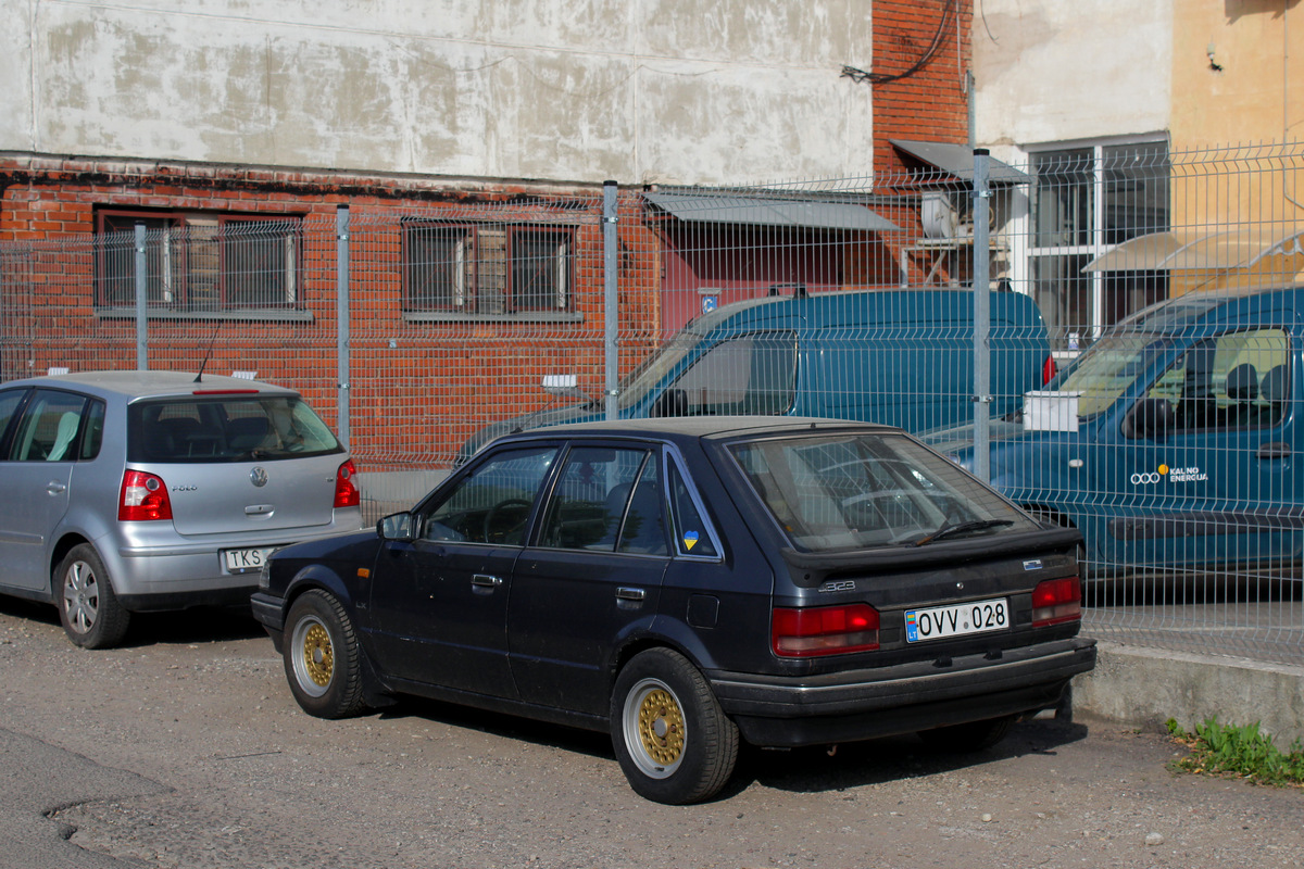 Литва, № OVV 028 — Mazda 323 (BF) '86-94