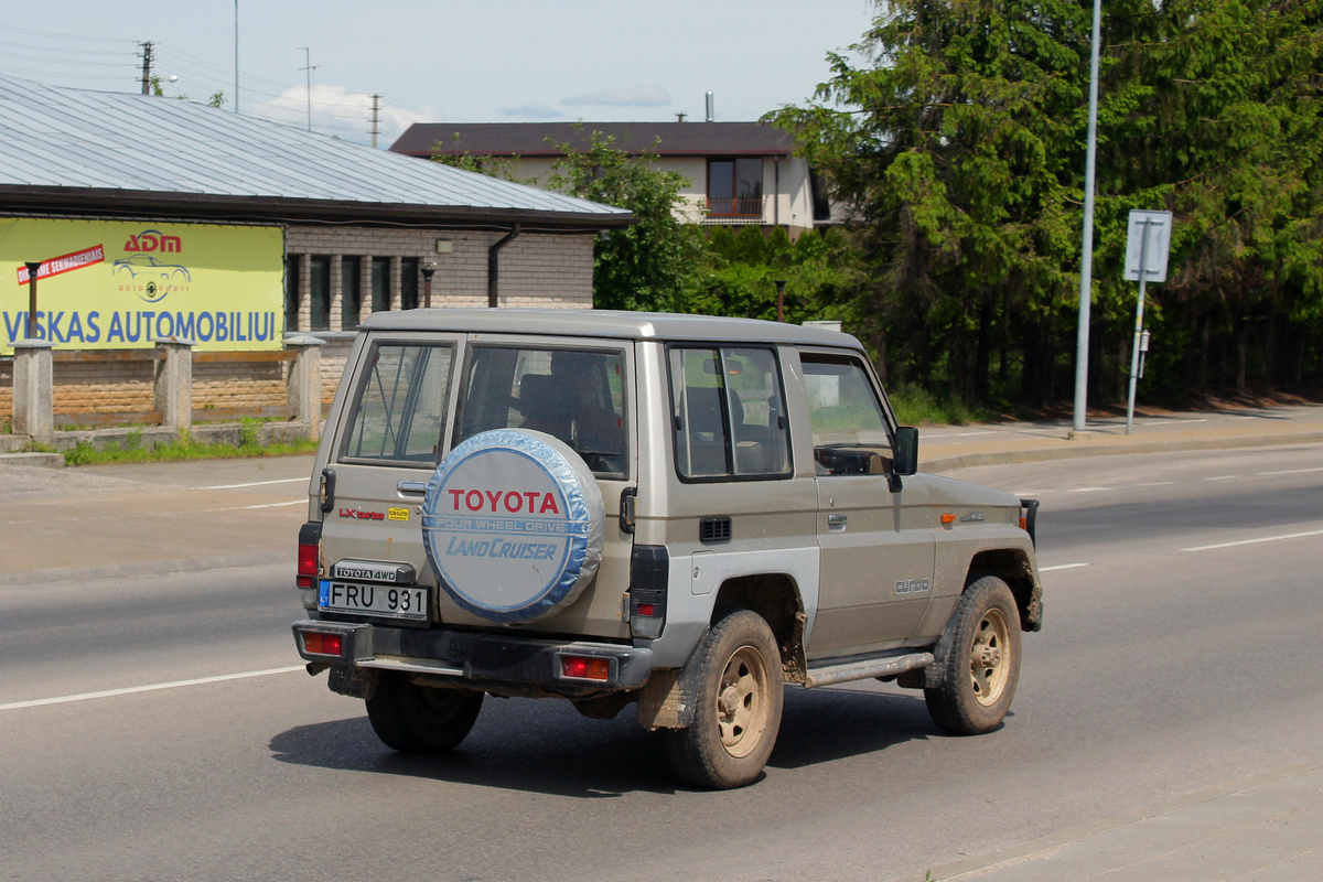 Литва, № FRU 931 — Toyota Land Cruiser (J70) (light) '85-90