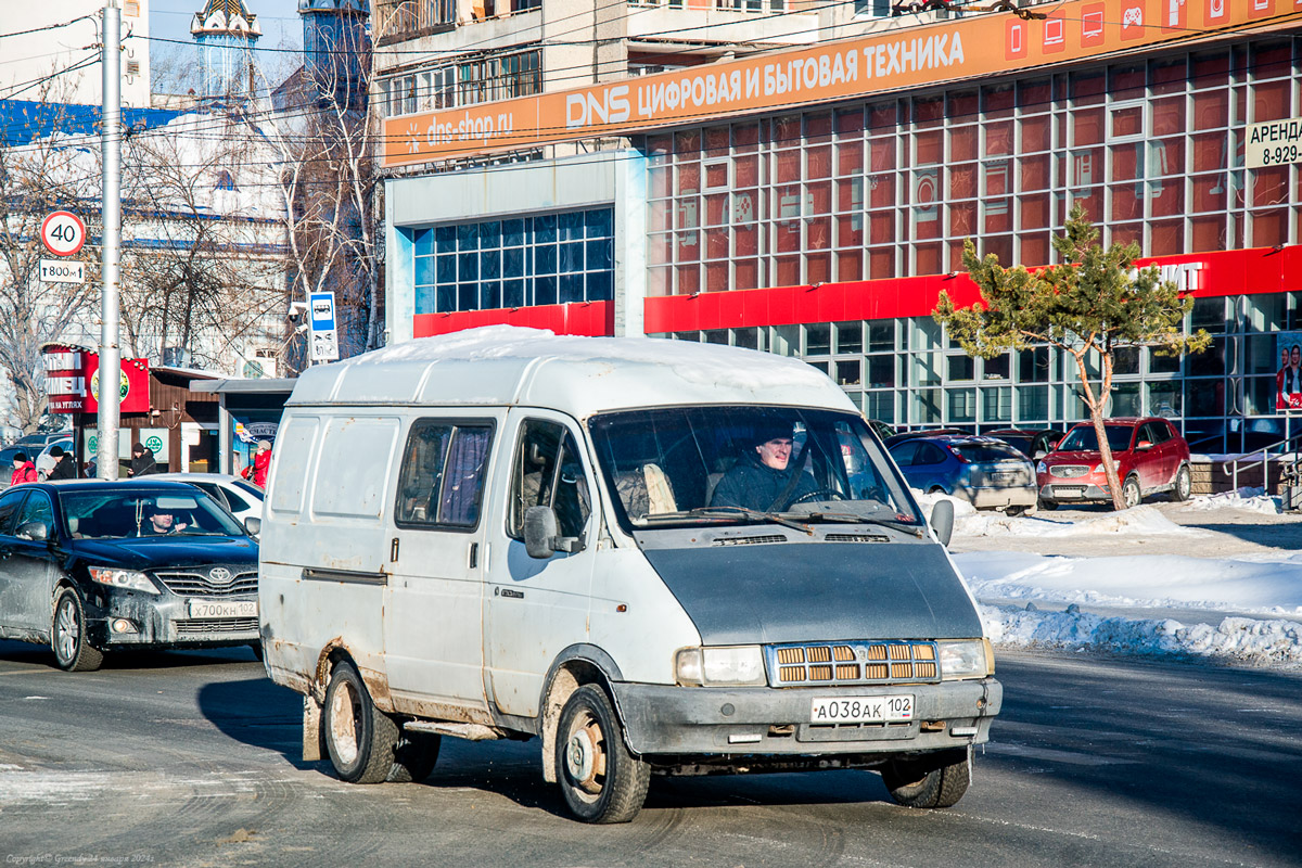 Башкортостан, № А 038 АК 102 — ГАЗ-2705 ГАЗель '95-03