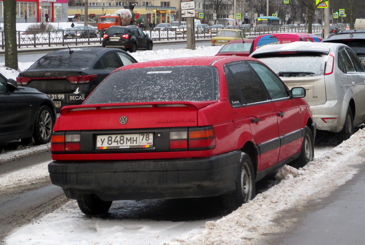 Санкт-Петербург, № У 848 МН 78 — Volkswagen Passat (B3) '88-93