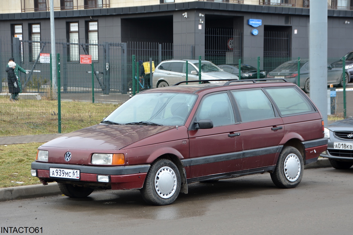 Ростовская область, № А 939 МС 61 — Volkswagen Passat (B3) '88-93