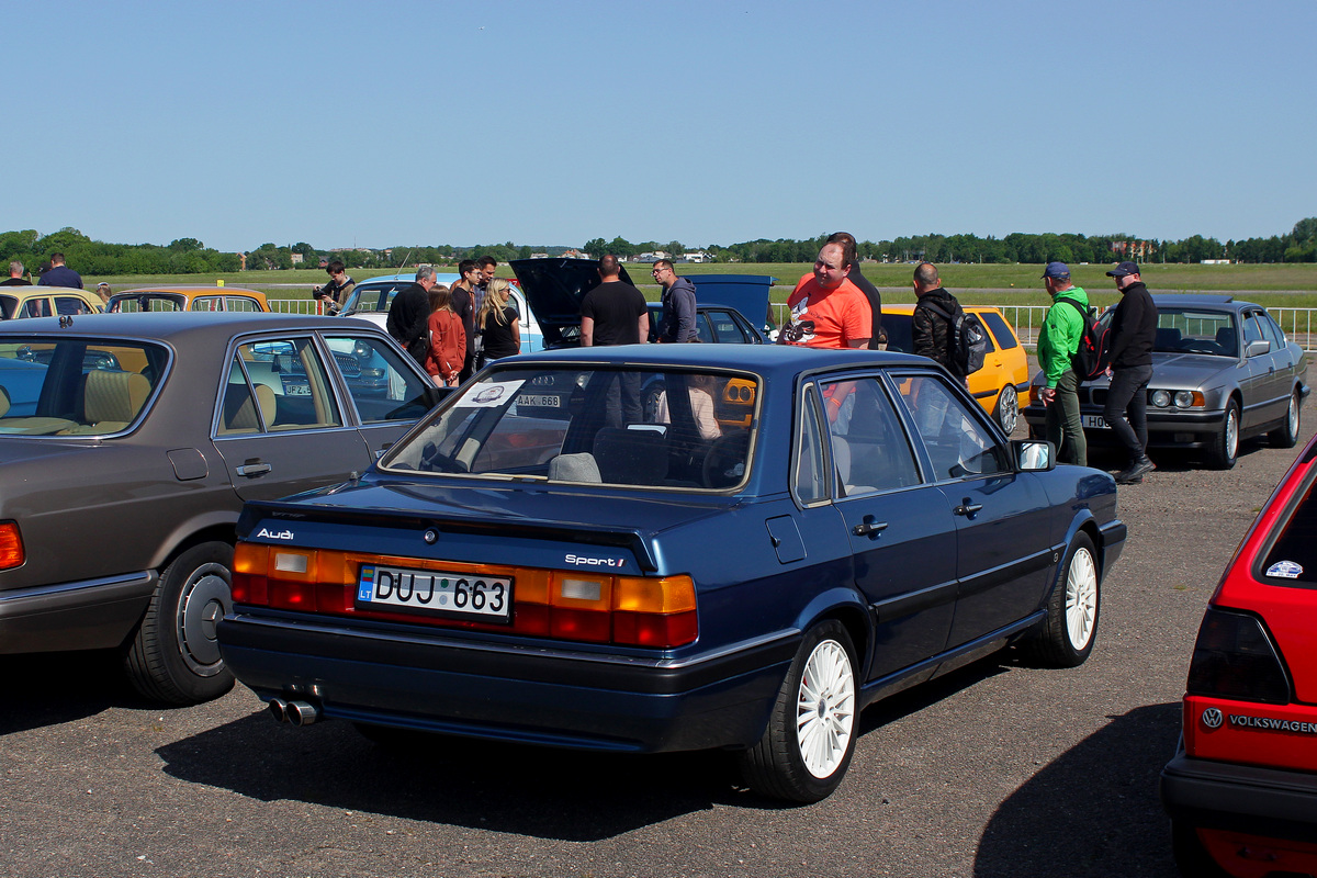 Литва, № DUJ 663 — Audi 90 (B2) '84-86; Литва — Retro mugė 2023