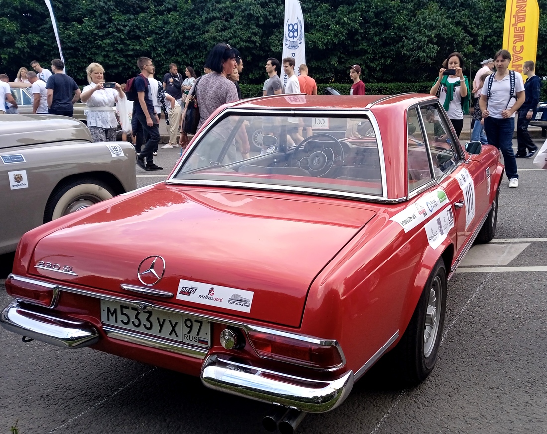 Москва, № М 533 УХ 97 — Mercedes-Benz (W113) '63-71; Москва — Фестиваль "Ретрорейс" 2023