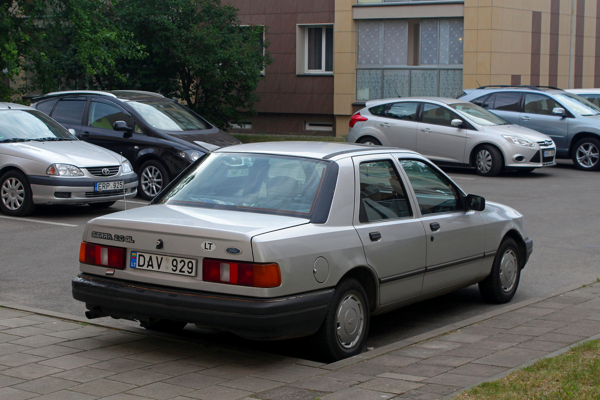 Литва, № DAV 929 — Ford Sierra MkII '87-93