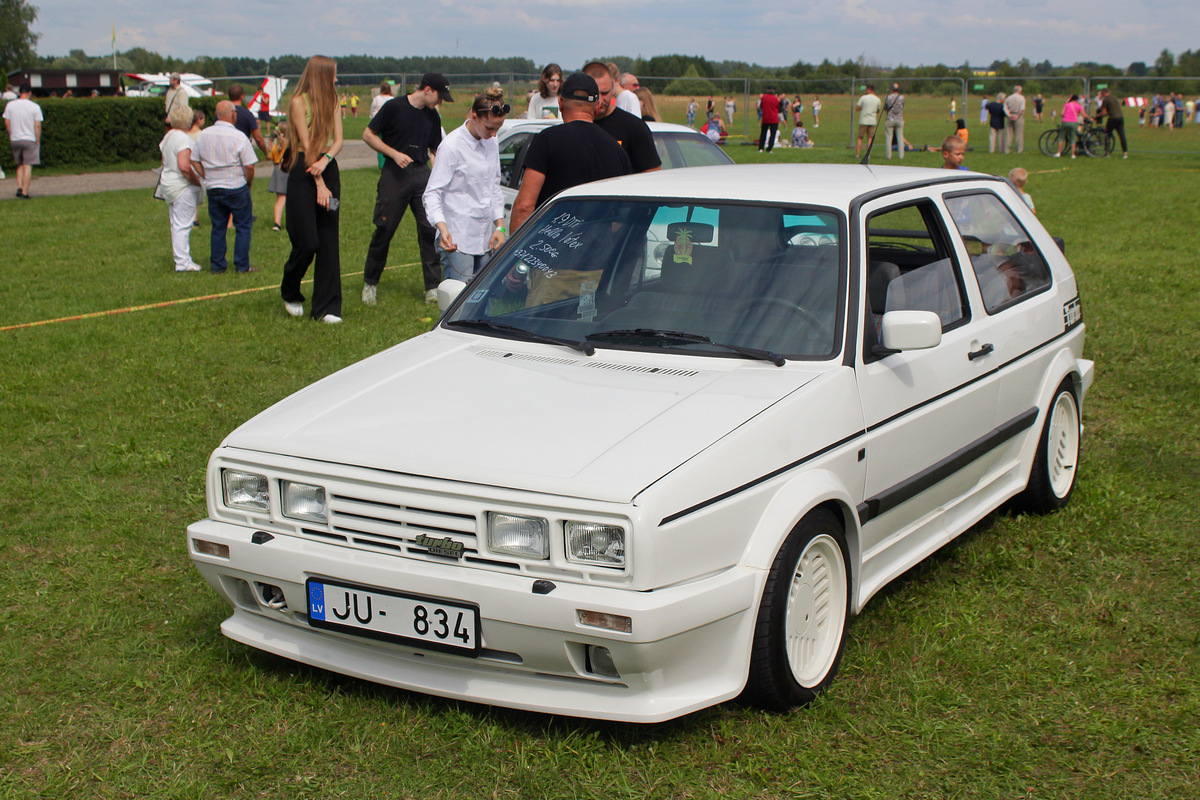 Латвия, № JU-834 — Volkswagen Golf (Typ 19) '83-92; Литва — Nesenstanti klasika 2023