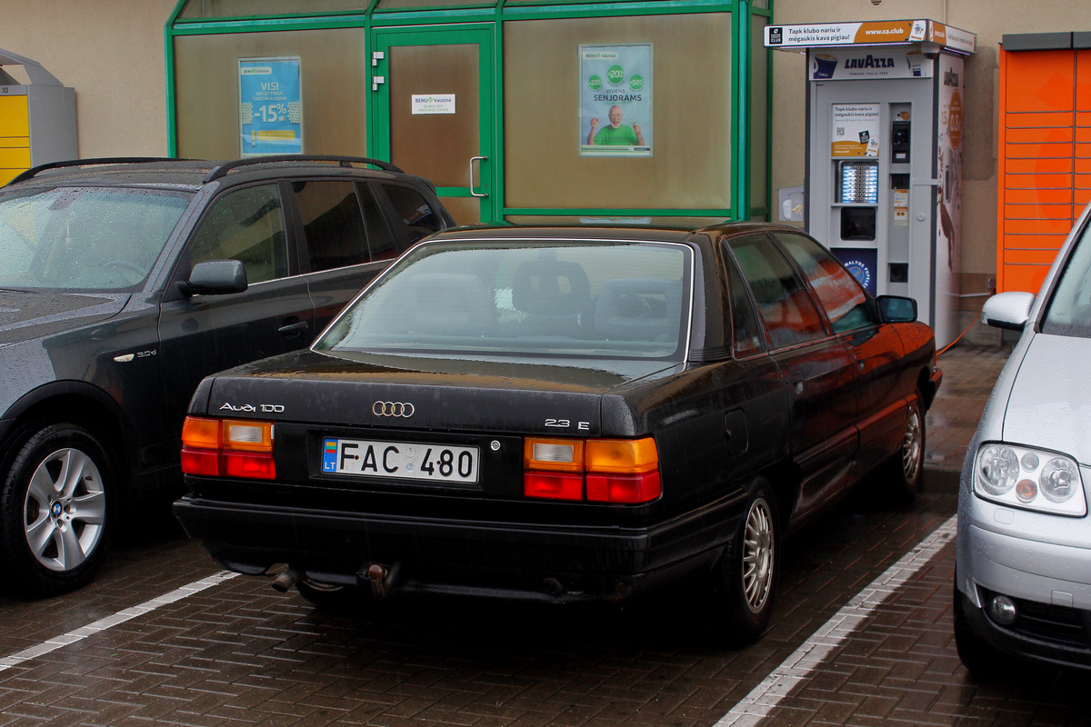 Литва, № FAC 480 — Audi 100 (C3) '82-91