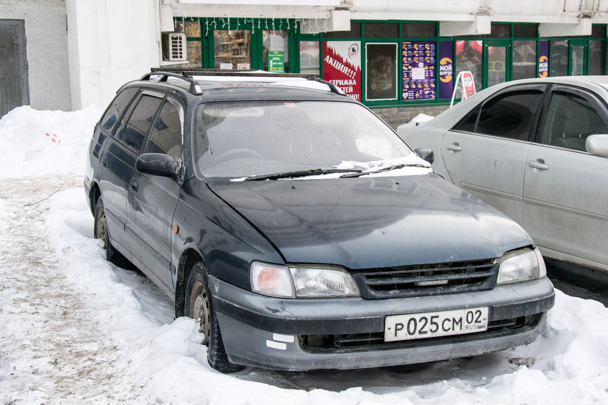 Башкортостан, № Р 025 СМ 02 — Toyota Caldina (T190) '92-02