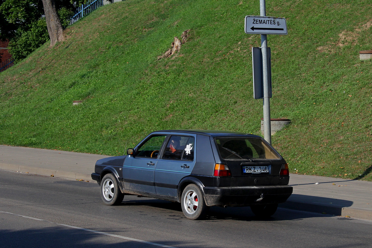 Литва, № RKZ 346 — Volkswagen Golf (Typ 19) '83-92