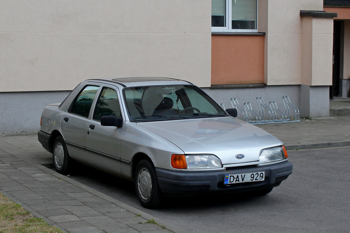Литва, № DAV 929 — Ford Sierra MkII '87-93
