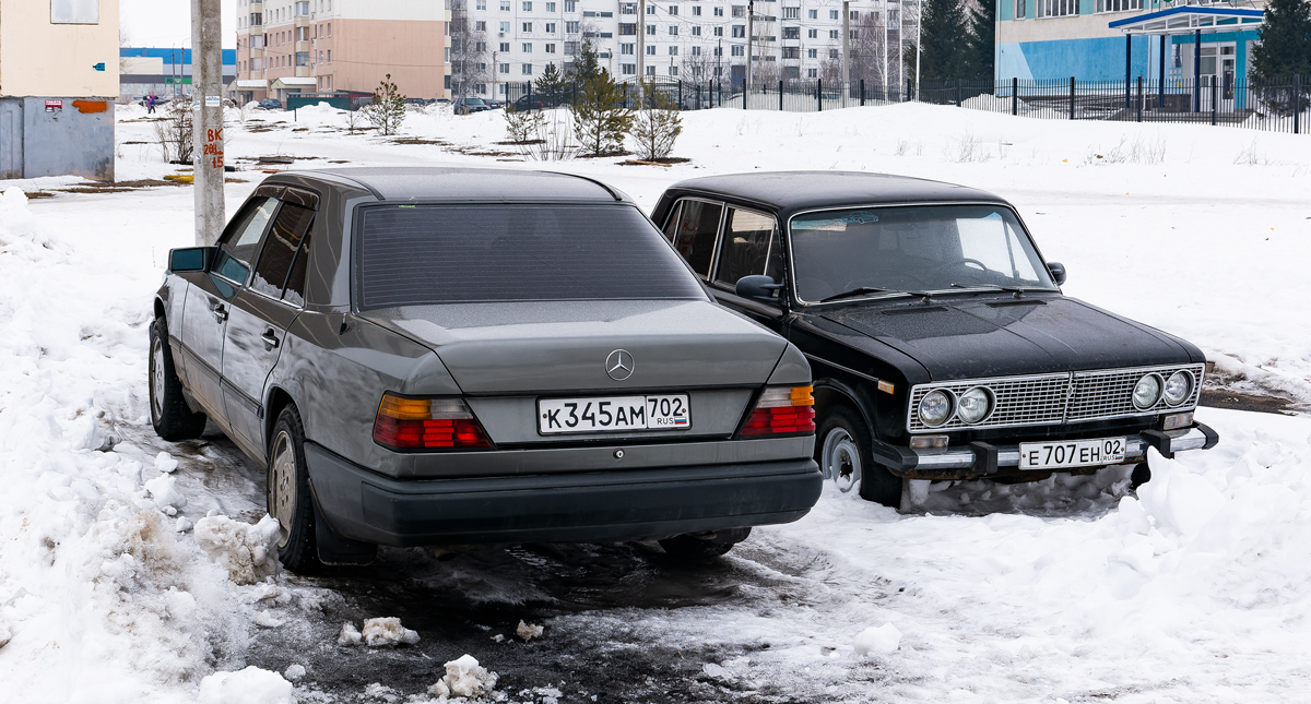 Башкортостан, № К 345 АМ 702 — Mercedes-Benz (W124) '84-96