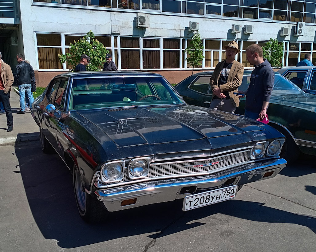 Московская область, № Т 208 УН 750 — Chevrolet Chevelle (2G) '68-69; Московская область — Открытие сезона "РЕТРОМОБИЛЬ 2024"