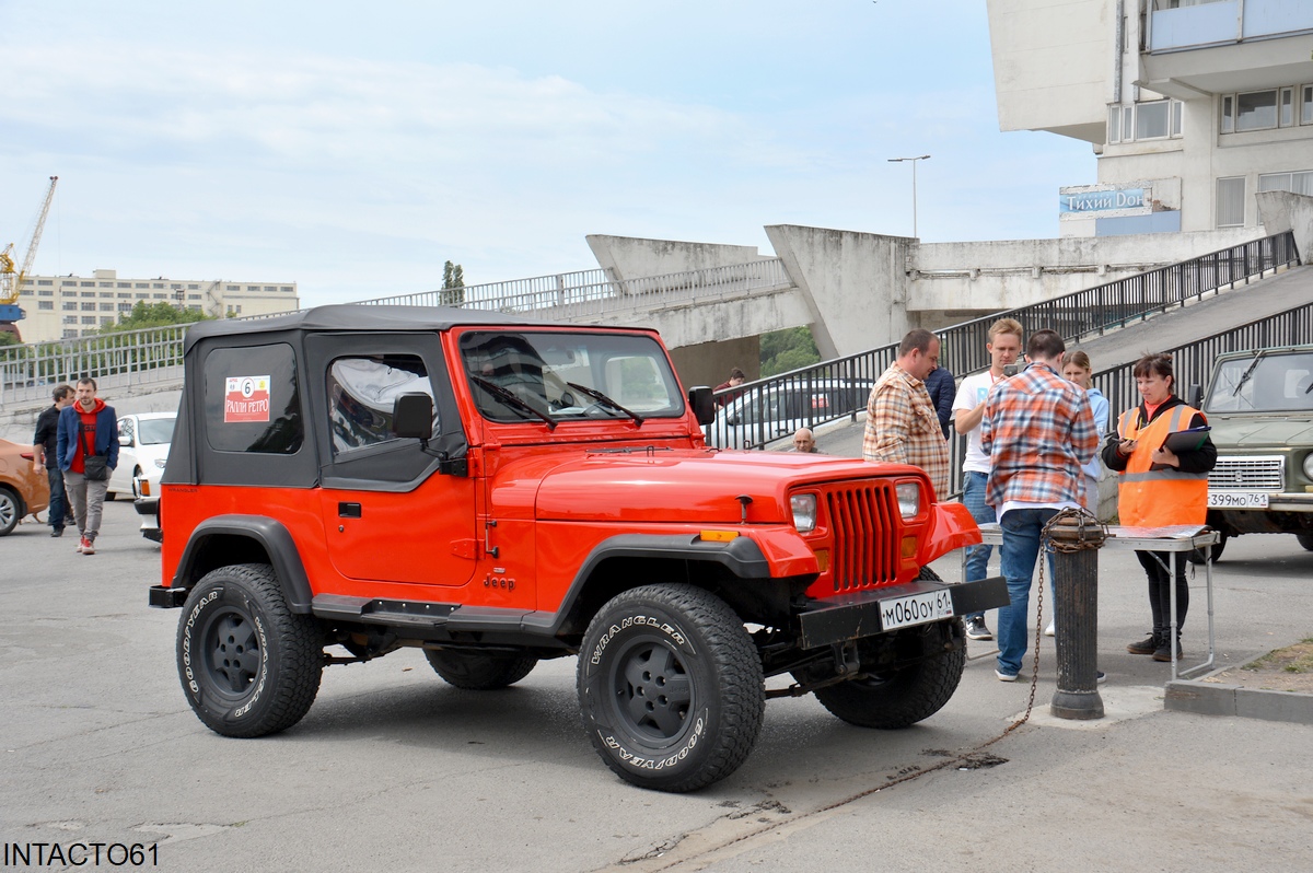Ростовская область, № М 060 ОУ 61 — Jeep Wrangler (YJ) '87-96; Ростовская область — Retro Motor Show_2024