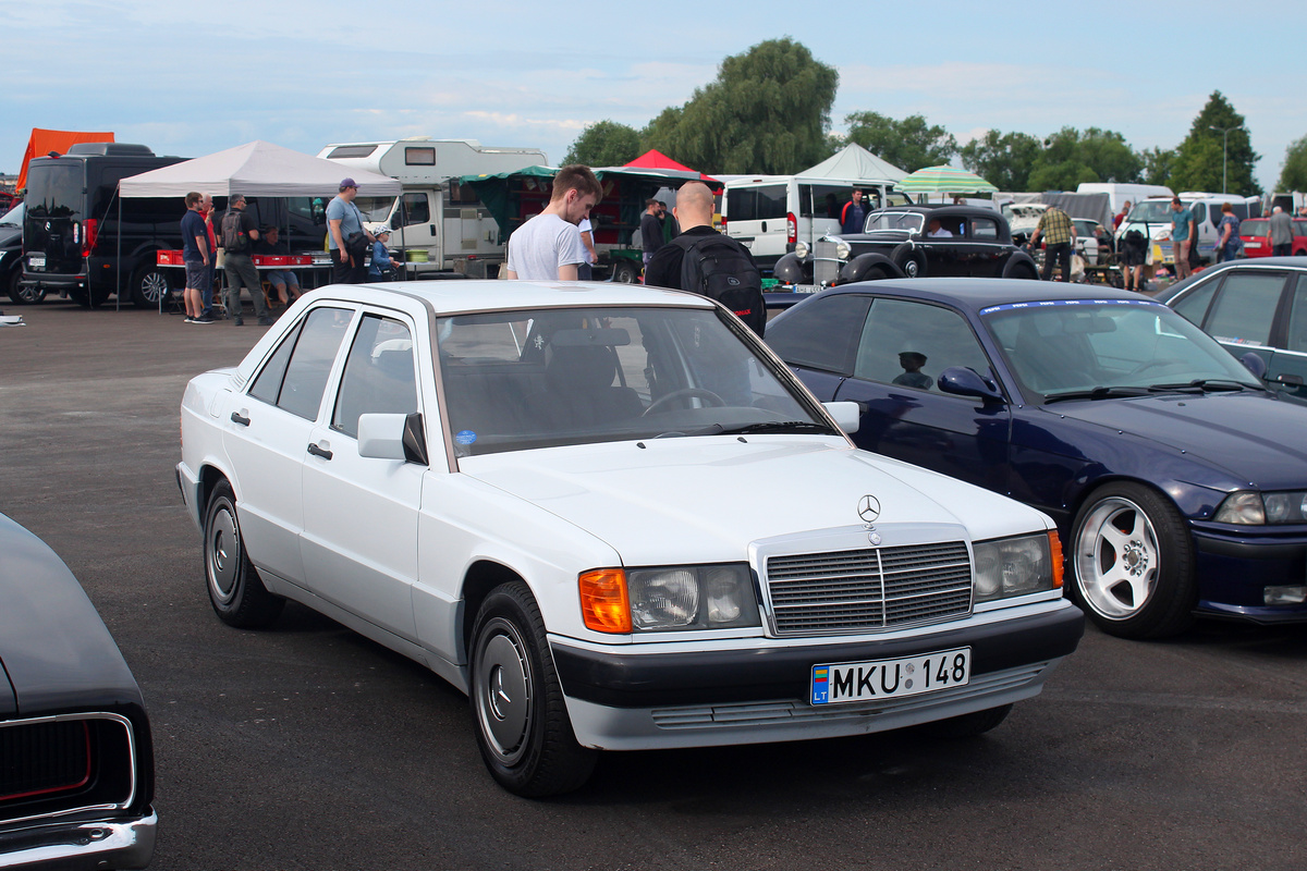 Литва, № MKU 148 — Mercedes-Benz (W201) '82-93; Литва — Retro mugė 2024