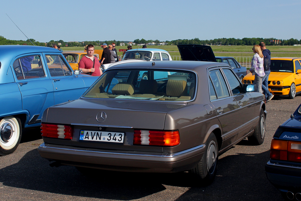 Литва, № AVN 343 — Mercedes-Benz (W126) '79-91; Литва — Retro mugė 2023