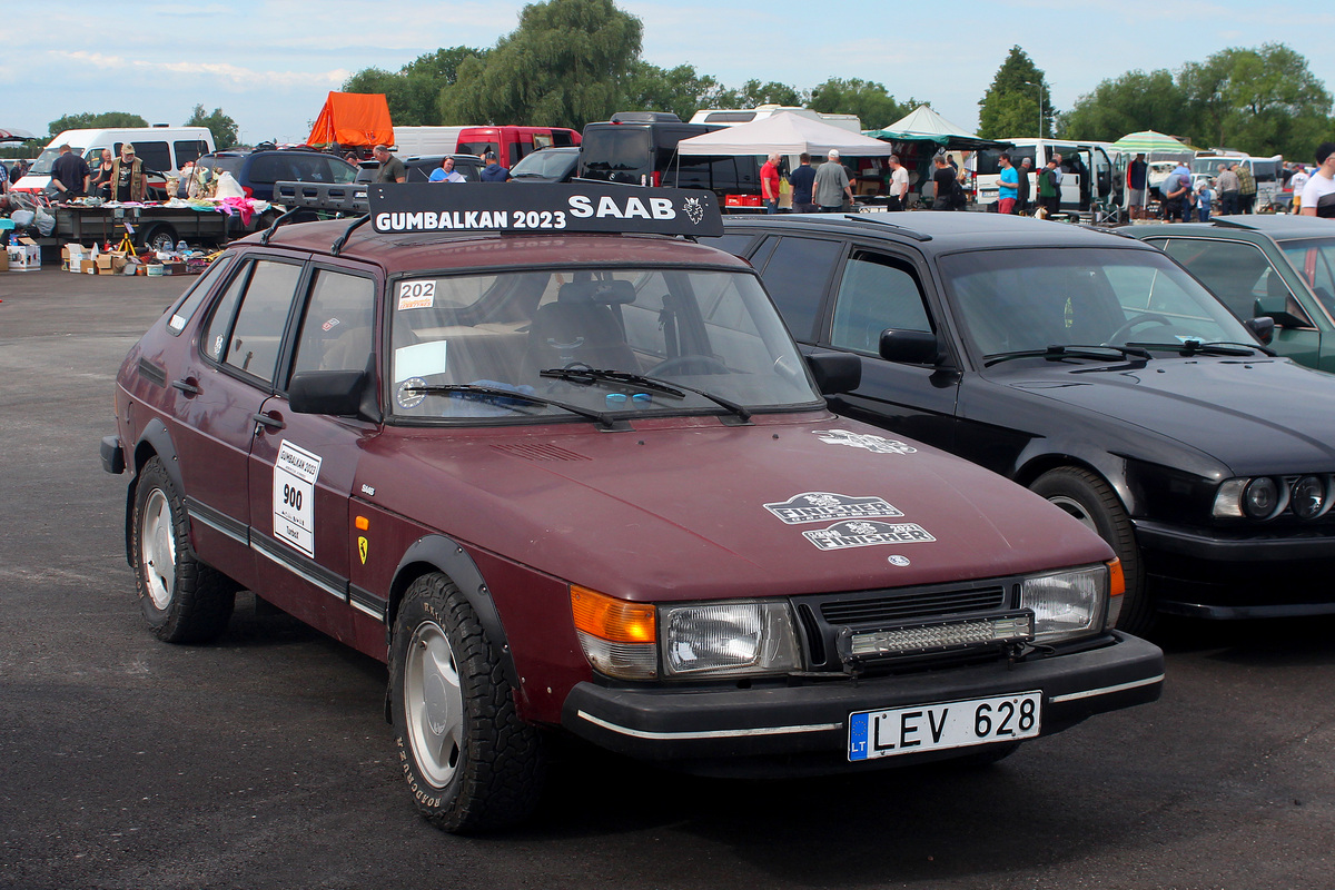 Литва, № LEV 628 — Saab 900 '78-93; Литва — Retro mugė 2024