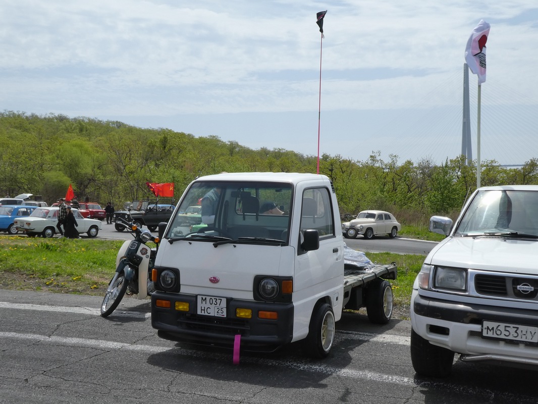 Приморский край, № М 037 НС 25 — Subaru Sambar (5G) '90-99; Приморский край — Открытие сезона JDM Oldschool Cars (2024)