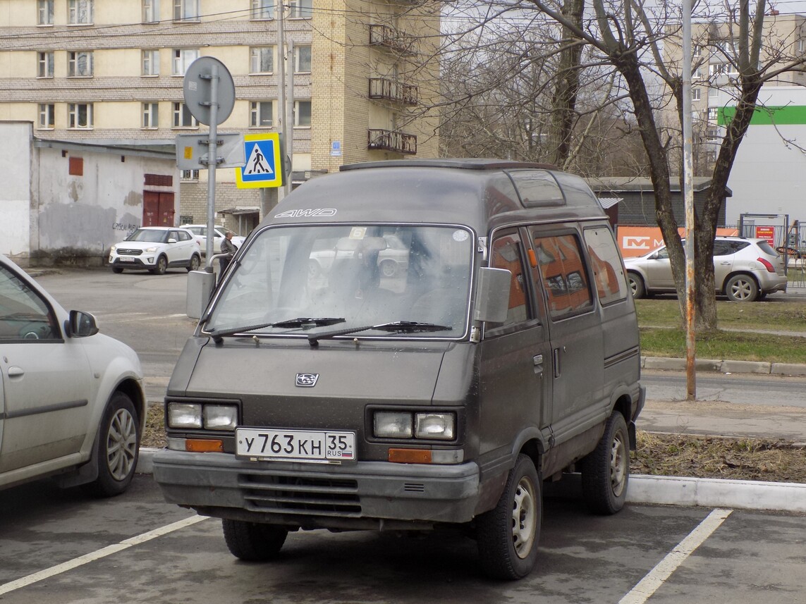 Вологодская область, № У 763 КН 35 — Subaru Domingo (KJ) '83-91