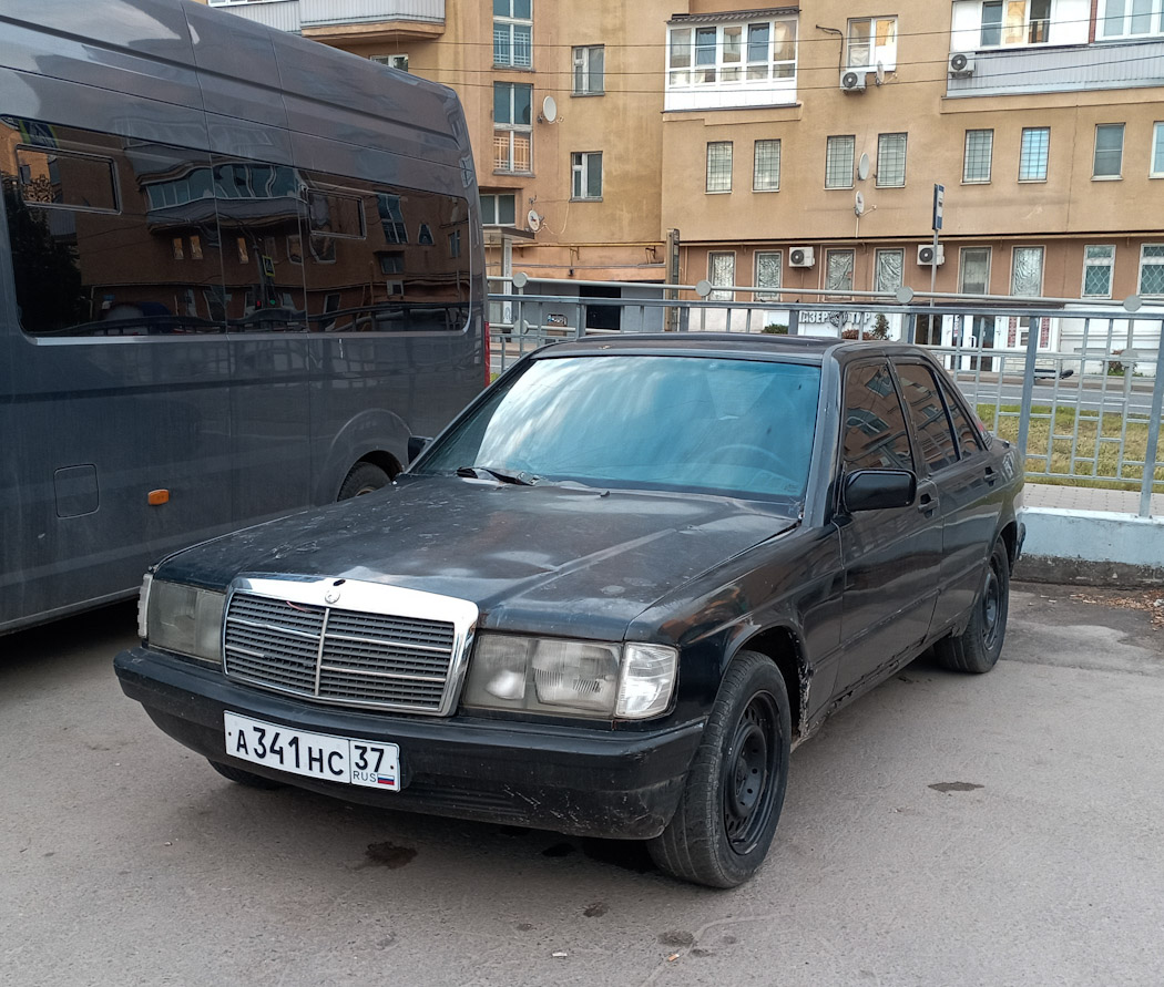 Ивановская область, № А 341 НС 37 — Mercedes-Benz (W201) '82-93