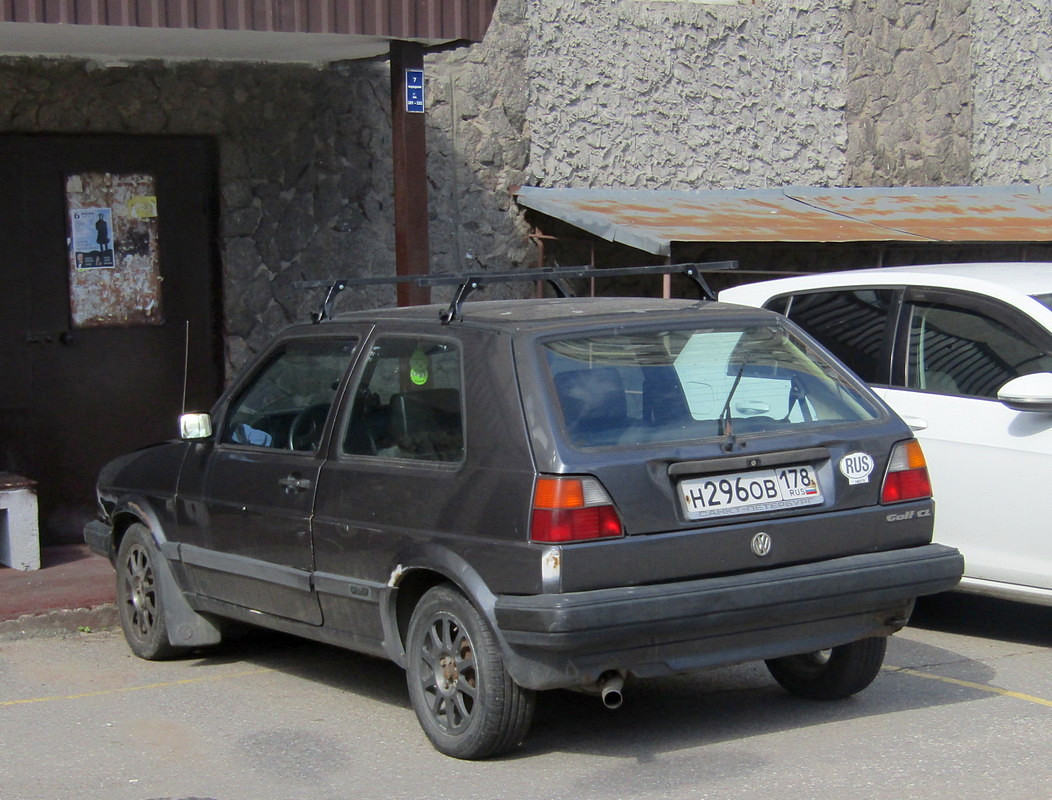 Санкт-Петербург, № Н 296 ОВ 178 — Volkswagen Golf (Typ 19) '83-92