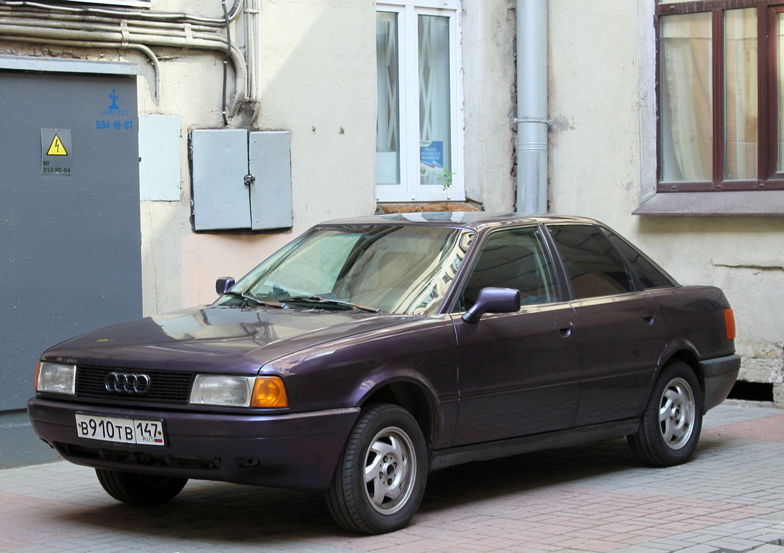 Ленинградская область, № В 910 ТВ 147 — Audi 80 (B3) '86-91