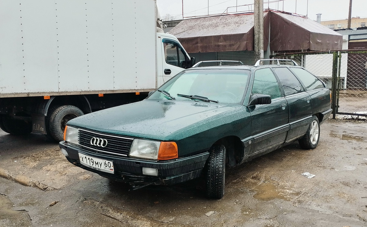 Псковская область, № Х 119 МУ 60 — Audi 100 Avant (C3) '82-91