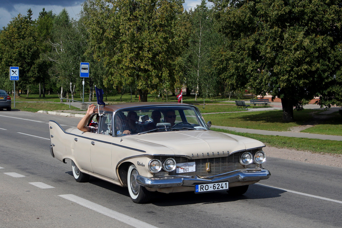 Латвия, № RO-6241 — Plymouth Belvedere (4G) '60-61; Литва — Nesenstanti klasika 2024